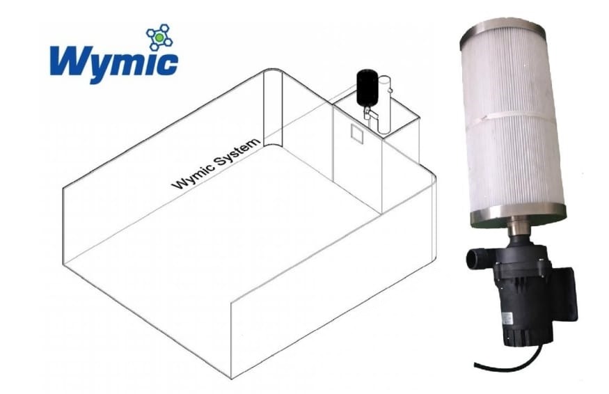 concrete pool with filtration system
