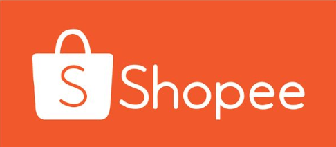 shopee logo with orange background white logo and text